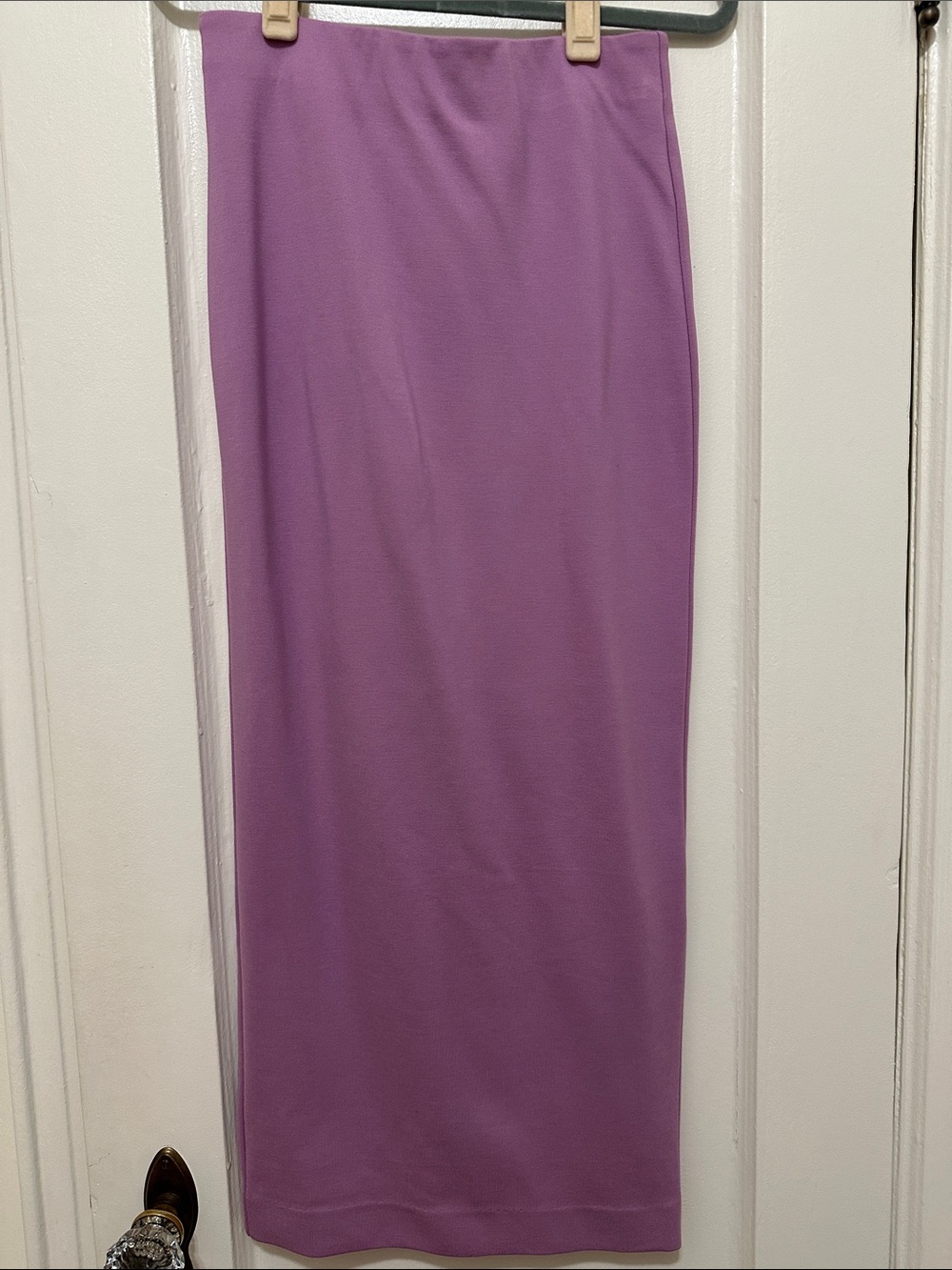 Sleek Lavender Maxi Skirt